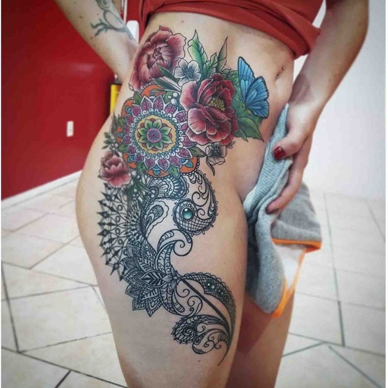 Ornamental com flores - cobertura